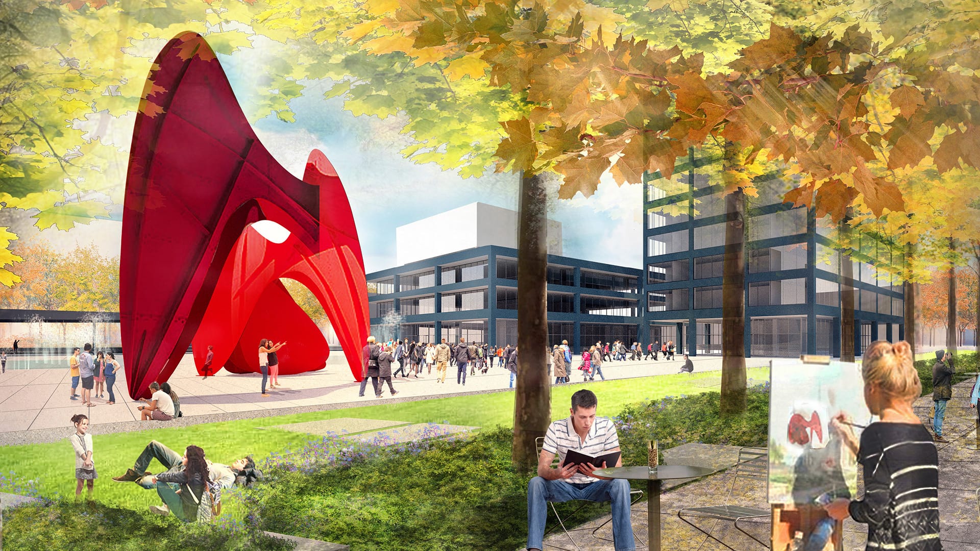 Calder Plaza Master Plan ASLA Colorado