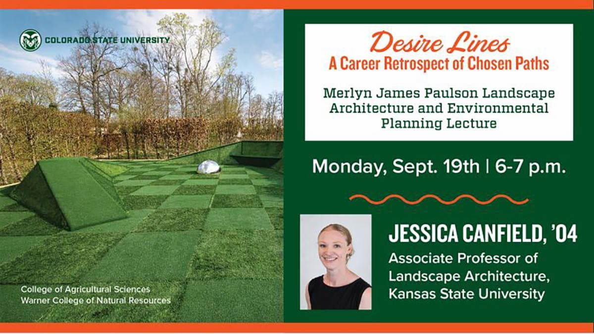 Jessica Canfield lecture at CSU ASLA Colorado