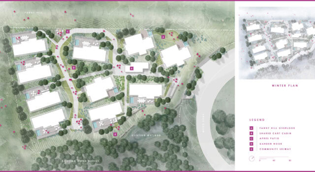 Spanning a 2-acre site, the design balances recreational demands with sustainable design principles, ensuring environmental resilience year-round.